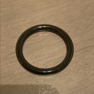 Black Onyx Circular Bangle Bracelet